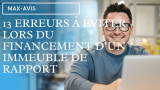 13 erreurs à éviter lors du financement d’un immeuble de rapport