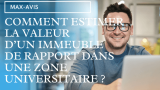 Comment estimer un immeuble de rapport dans une zone universitaire ?