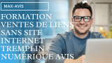 Formation vente de liens sans site internet Tremplin Numérique avis