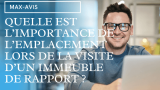 Quelle est l’importance de l’emplacement lors de la visite d’un immeuble de rapport ?