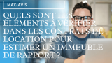 Quels sont les éléments à vérifier dans les contrats de location pour estimer un immeuble de rapport ?