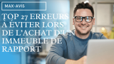 Top 27 erreurs à éviter lors de l’achat d’un immeuble de rapport